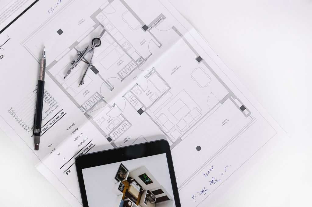Structural setting-out plan with steel goalpost and pad foundations — London Building Regs sample