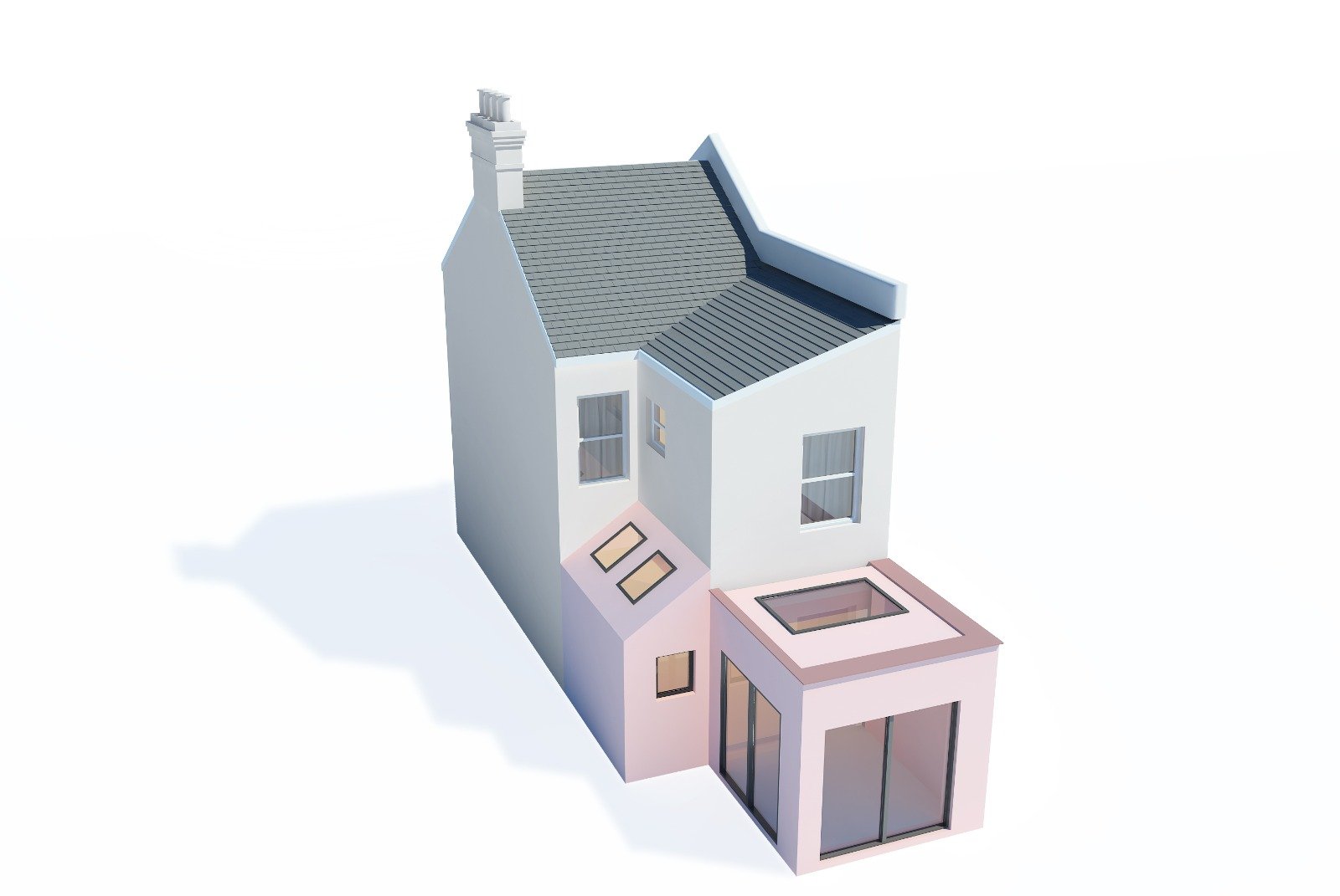 Rear and side infill extension on a London terrace — house extensions in Enfield