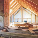 Victorian roof space opened up during a London house-to-flats conversion