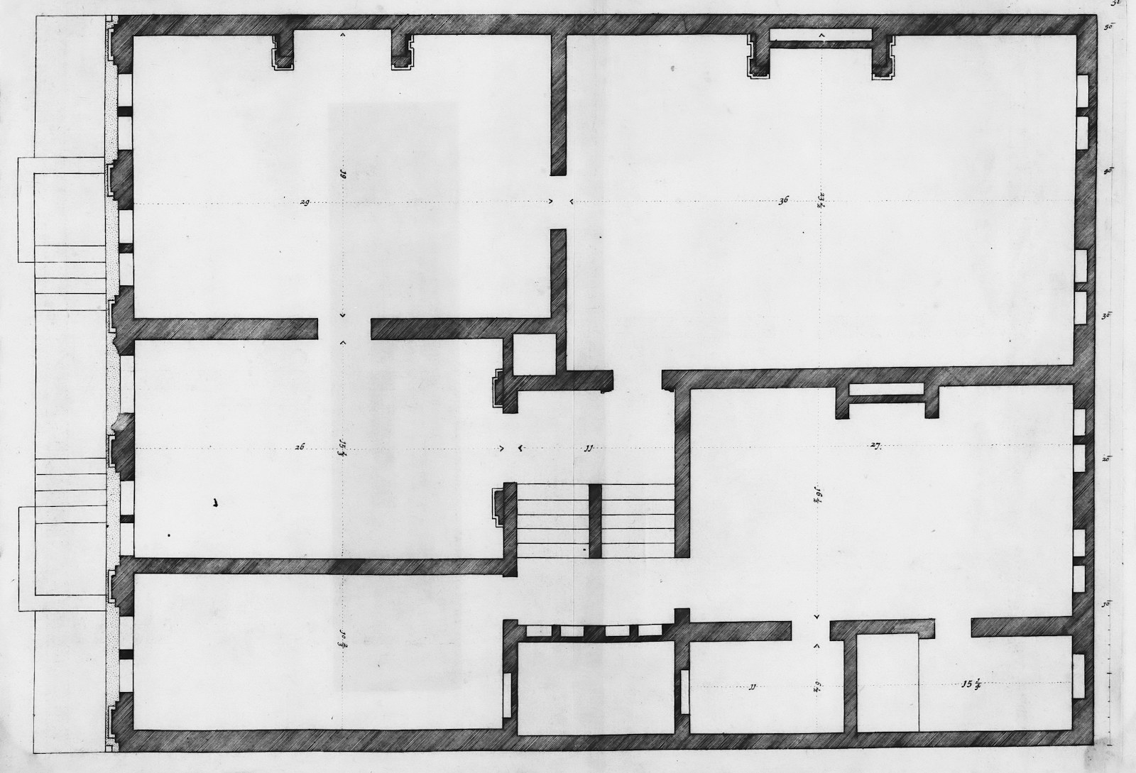 Detailed floor-plan drawing for a London property — planning drawings in Barnet
